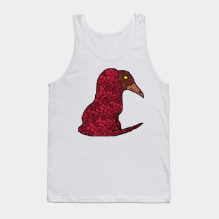 pixel art beautiful red pangolin Tank Top